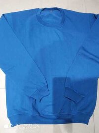 Plain Sweater - Cotton Blend, S-XXL Size Range , Blue Color, Long Sleeves, Crew Neck | Everyday Casual Wear, Ideal for Layering or Standalone Use