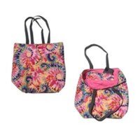Tie-dye Tote Bag - Canvas Material, Vibrant Tie-dye Pattern | Modern Design, Customizable, Versatile For Everyday Use