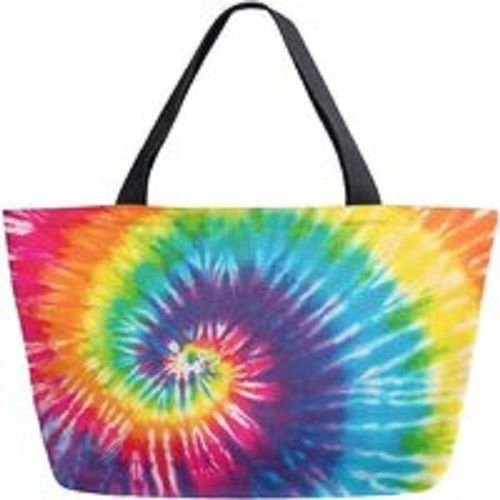 Tie Dyed Rainbow Colorful Canvas Bag