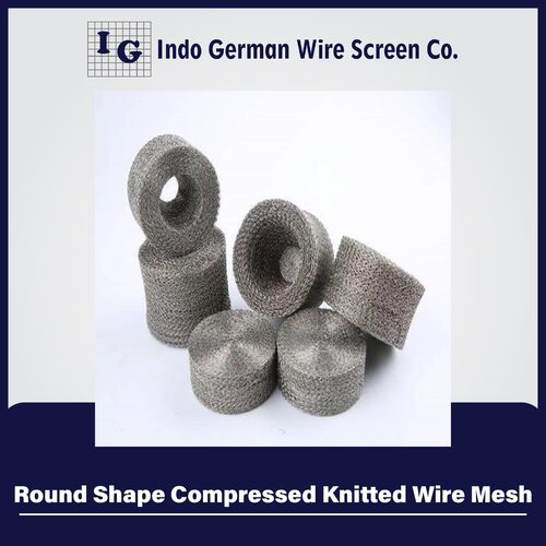 Round Shape Compressed Knitted Wire Mesh.