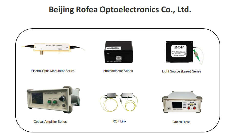Rof Electro Optic Modulator LiNbO3 MIOC Series Y Waveguide Modulator