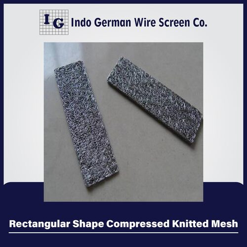 Rectangular Shape Compressed Knitted Mesh