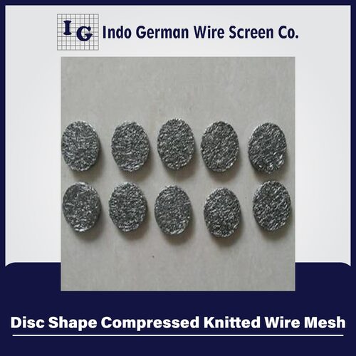 Disc Shape Compressed Knitted Wire Mesh