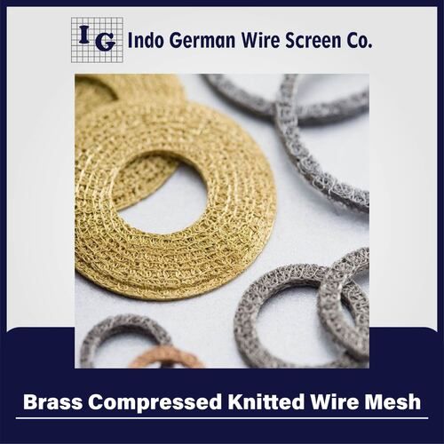 Brass Compressed Knitted Wire Mesh