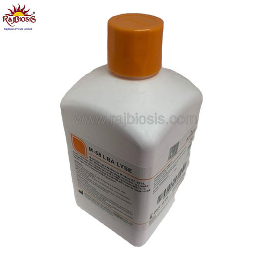 Liquid Mindray LBA Lyse M 58 hematology reagents.