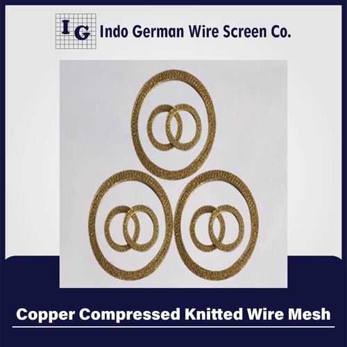 Brass Compressed Knitted Wire Mesh