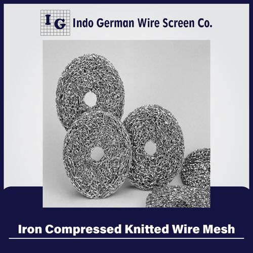 Brass Compressed Knitted Wire Mesh