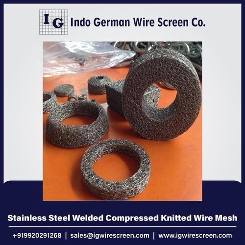 Stainless Steel Welded Compressed Knitted Wire Mesh