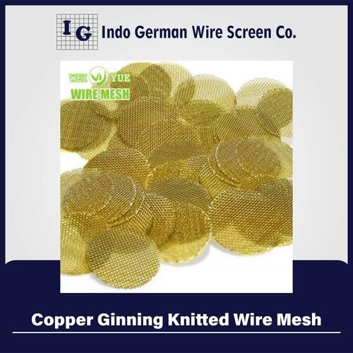 Copper Ginning Knitted Wire Mesh