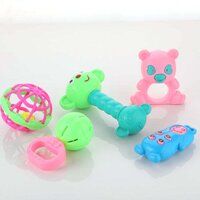 AT38 5PC RATTLES BABY TOY AND GAME FOR KIDS AND BABIES FOR PLAYING AND ENJOYING PURPOSES (1938)