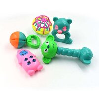 AT38 5PC RATTLES BABY TOY AND GAME FOR KIDS AND BABIES FOR PLAYING AND ENJOYING PURPOSES (1938)