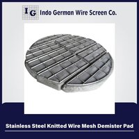 Stainless Steel Knitted Wire Mesh Demister Pad - Color: Silver