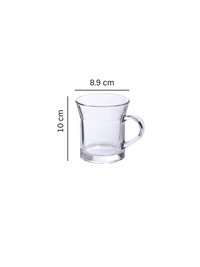 Uniglass Imported Miami Glass CoffeeTea Mugs Sets 300ml