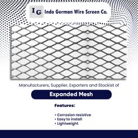 Aluminium Expanded Wire Mesh - Color: Silver