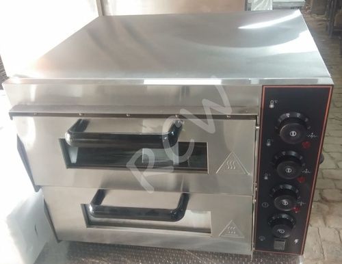 New Commercial Stainless Steel Double Deck Stone Oven Baking