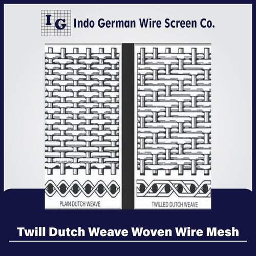 Twill Dutch Weave Woven Wire Mesh