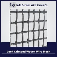 Lock Crimped Woven Wire Mesh - Color: Silver