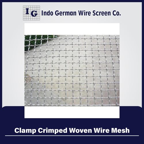 Clamp Crimped Woven Wire Mesh