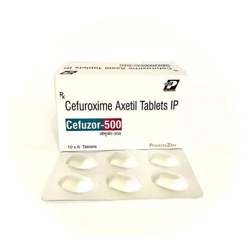 Cefuroxime Axetil Tablets - 10 x 6 Pack | Suitable For All, Dry Storage, General Medicines, Dosage As Per Suggestion