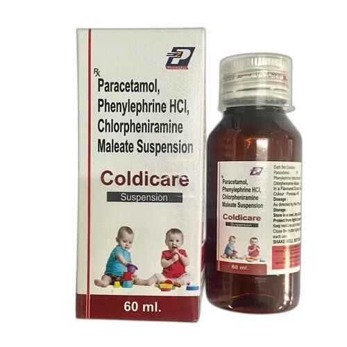 60Ml Paracetamol Phenylephrine Hcl Chlorphenaramine Maleate Syrup General Medicines