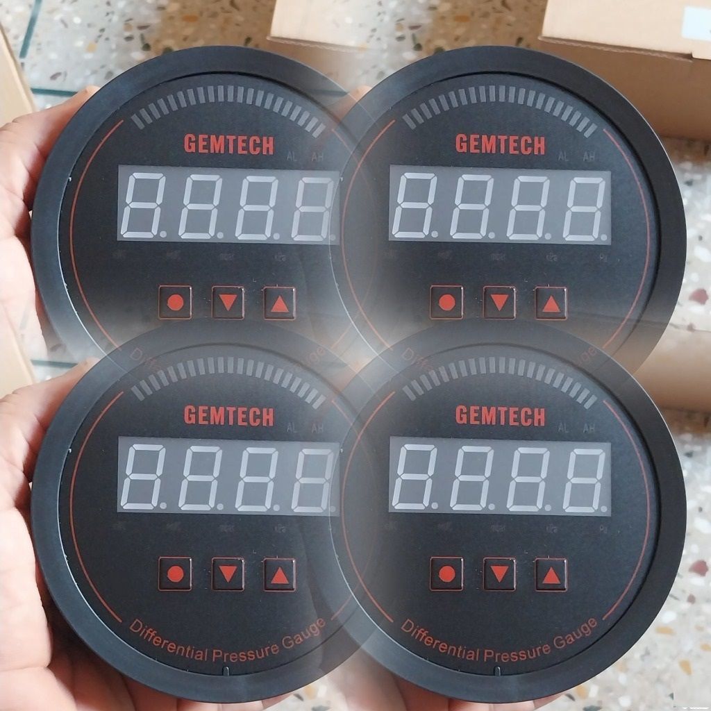 GEMTECH Series 3000 Digital Pressure Gauge Range 0 to 1000 PAC