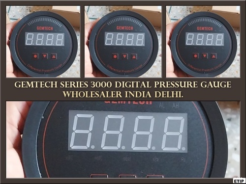 GEMTECH Series 3000 Digital Pressure Gauge Range 0 to 125 PAC