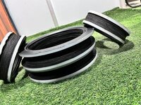 Round Bellow Cover With Flange - Color: Black