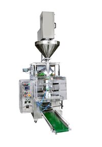 Servo Based Auger Filler Machine - Stainless Steel, 40-60 Pouches Per Minute, Silver | Automatic, Durable, Highly Efficient, User-friendly Plc Control