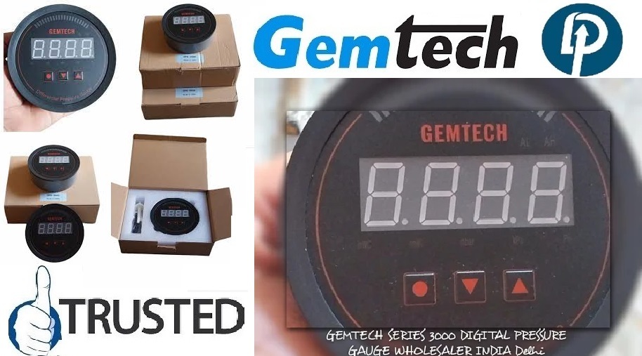 GEMTECH Series - 3000 Digital Pressure Gauge Range 0 to 0.060 KPA Rajahmundry