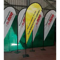 Promotional Advertising Flag - Durable Fabric, Medium Rectangle Size | Indoor/outdoor Use, Easy Installation, Lasting Impression
