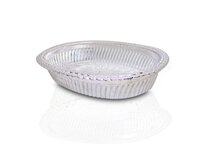 MULTIPURPOSE ROYAL DESIGN OVAL SILVER GIFT TRAY (2090)
