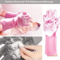 Dishwashing Gloves With Wash Scrubber 0712