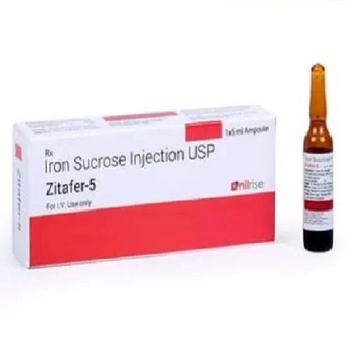 Iron Sucrose Injection USP - Liquid Formulation , Dry & Cool Storage Instructions, Dosage As Per Suggestion