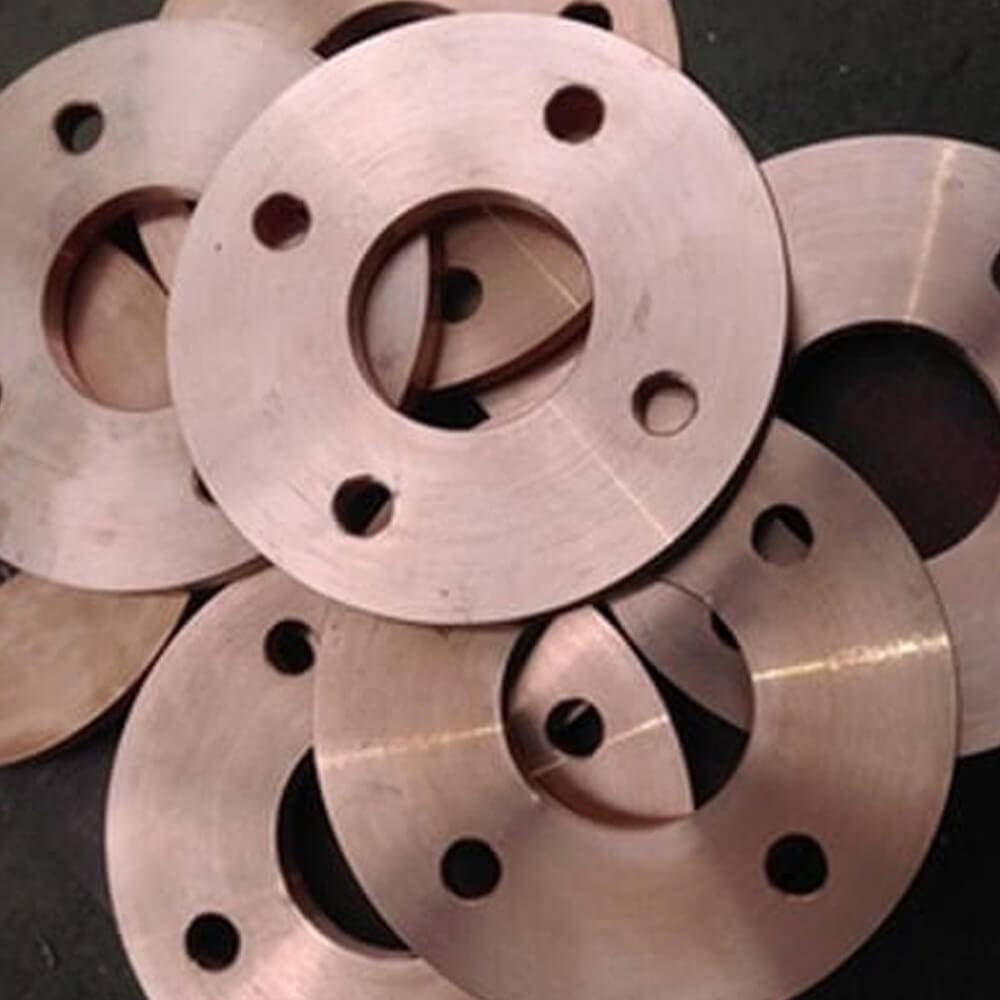 Copper Nickel 70-30 Flanges - Color: Golden