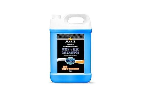 Maple Car Care Wash Wax Car Shampoo for Car Cleaning Extra Foaming 5 Ltr