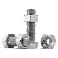 Hastelloy C22 Nut And Bolt - Carbon Steel, Various Sizes, Silver Color | Galvanized, Superior Corrosion Resistance, Ideal For Industrial Applications