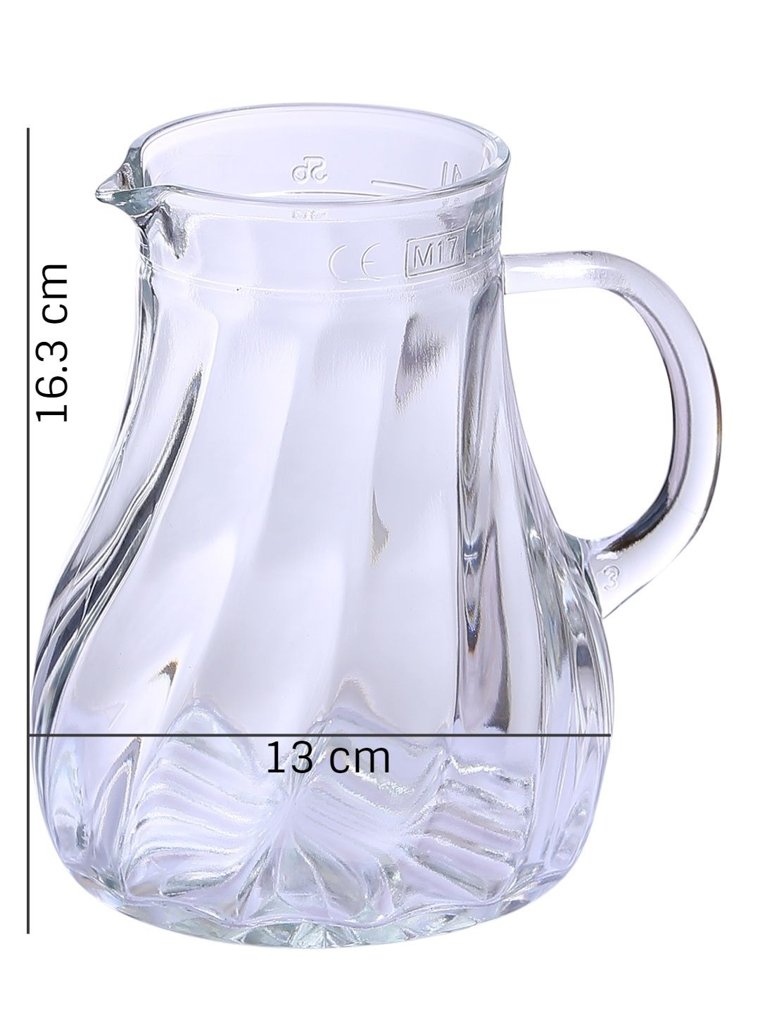 Oberglas Salzburg Imported CarafePitcherWaterJuiceCocktailWhiskeyMilk Glass Jug Set 500ml Set of 2