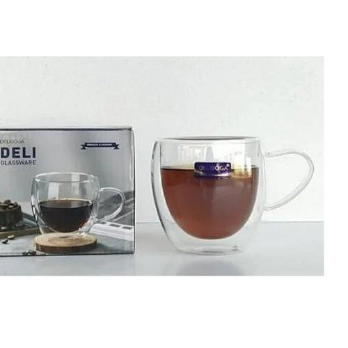 250ml Deli Dw Glass Tea Mug