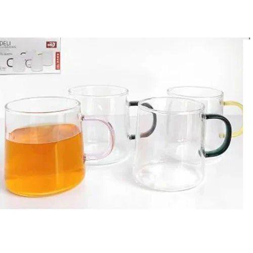 320ml Deli Handle Glass Coffee Mug Set