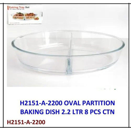 H2151-a-2200 Oval Partition Baking Dish