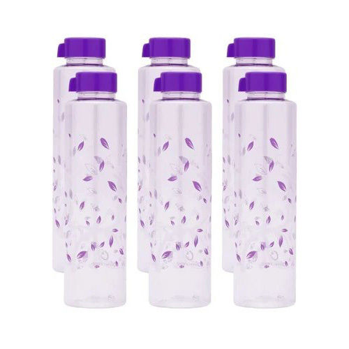 Oliveware Premium Pet Water Bottle Set Of 6 Pcs Elegant Range 1000ml Capacity