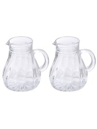 Oberglas Salzburg Imported CarafePitcherJuiceWaterCocktailWhiskeyMilk Glass Jug Set 250ml Set of 2