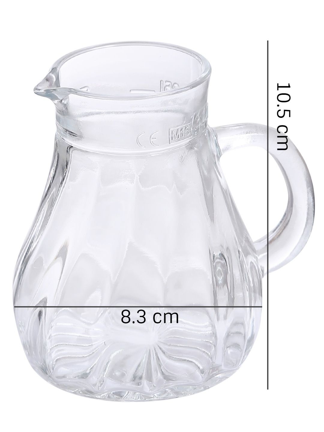 Oberglas Salzburg Imported CarafePitcherJuiceWaterCocktailWhiskeyMilk Glass Jug Set 250ml Set of 2