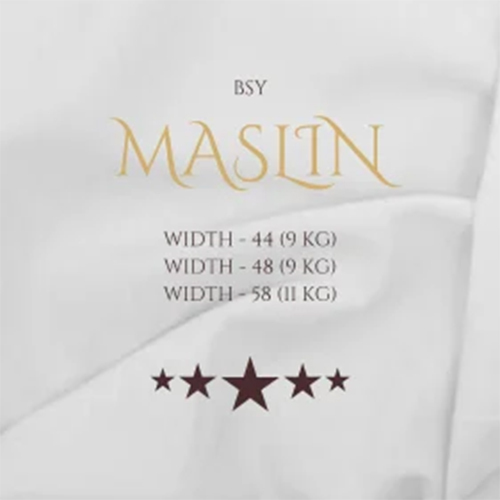 Maslin Rfd(White) Fabrics for Digital print