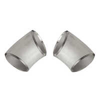 45 Deg Elbow - Stainless Steel, Silver Color, Round Shape, Varying Thickness, Smooth Interior For Flow Efficiency, Corrosion Resistant, Easy Installation
