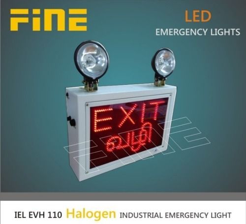 Industrial Emergency Exit Light With Led Sign - Charging Time: 7 To 8 Hrs App Hours