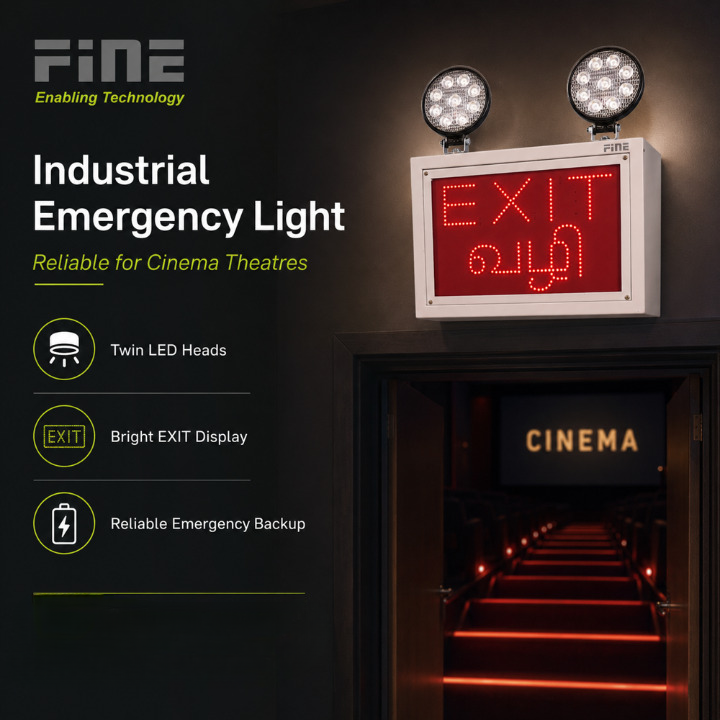 Industrial Emergency Exit Light With Led Sign - Charging Time: 7 To 8 Hrs App Hours