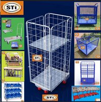 Warehouse Sorting Rack Trolley / Cage Trolley