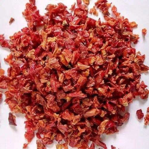 Organic Dehydrated Capsicum Flakes Origin: India