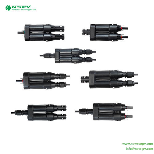 Solar Branch Fuse Connector 2 To 1 PV Branch Connector With Inline Fuse